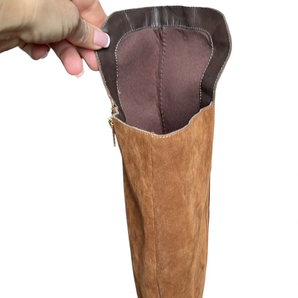 Lia Line Thick Heel Over Knee Boot